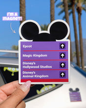Load image into Gallery viewer, Magic Ahead MAGNET! Park Sign Car Magnet