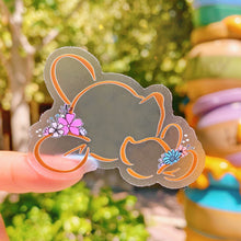 Load image into Gallery viewer, Kanga & Roo Wildflower Wreath Transparent  Sticker