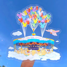 Load image into Gallery viewer, Fantasyland Carousel Mickey Balloons Transparent Sticker