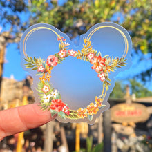 Load image into Gallery viewer, Aloha Tropical Floral Wreath Transparent Sticker