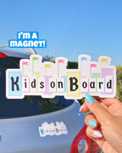 Load image into Gallery viewer, Kids on Board Car Magnet
