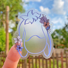 Load image into Gallery viewer, Eeyore Wildflower Wreath Transparent  Sticker