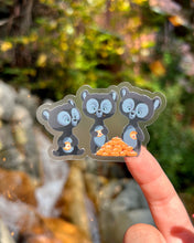 Load image into Gallery viewer, Triplet Bear Brothers Transparent Sticker