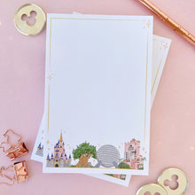 Load image into Gallery viewer, WDW Park Landmarks Memo Notepad