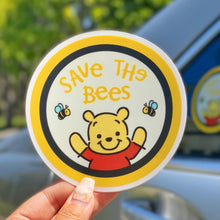 Load image into Gallery viewer, Save The Bees Pooh Car Decal