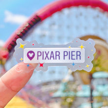 Load image into Gallery viewer, Pixar Pier Destination Drop Pin Transparent Sticker