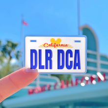Load image into Gallery viewer, Disneyland CA License Plate Transparent Disney Sticker