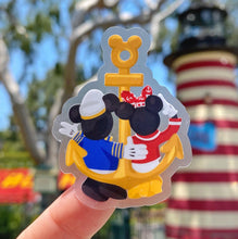 Load image into Gallery viewer, Captain Mickey & Minnie Cruise Transparent Sticker