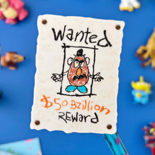Load image into Gallery viewer, Mr Potato Head Wanted Poster Sticker