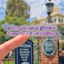 Load image into Gallery viewer, Grim Grinning Ghosts Transparent Sticker