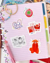 Load image into Gallery viewer, Panda Power Polaroids Transparent Sticker