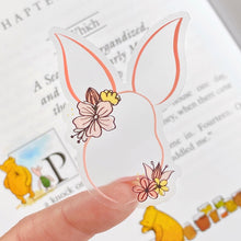 Load image into Gallery viewer, Piglet Wildflower Wreath Transparent  Sticker