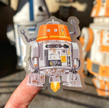 Load image into Gallery viewer, Chopper Droid Transparent Sticker