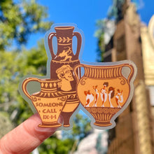 Load image into Gallery viewer, Hercules Muses Vases Transparent Sticker