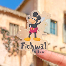 Load image into Gallery viewer, Fichwa Mickey Transparent Sticker