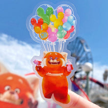Load image into Gallery viewer, Mei Mei Panda Mickey Balloons Transparent Sticker