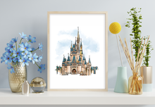 Load image into Gallery viewer, Castle Disneyscape Art Print