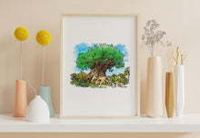 Load image into Gallery viewer, Tree of Life Disneyscape Art Print