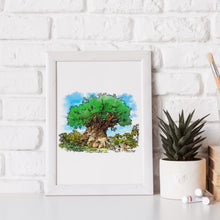 Load image into Gallery viewer, Tree of Life Disneyscape Art Print