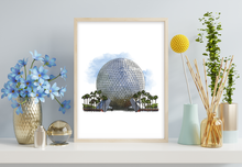 Load image into Gallery viewer, Epcot Spaceship Disneyscape Art Print