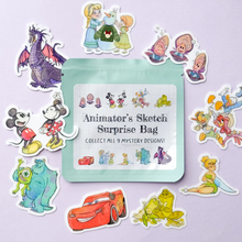 Load image into Gallery viewer, Animator's Sketch Mystery Stickers Blind Bag

