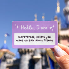 Load image into Gallery viewer, Hello I Am Introverted Sticker
