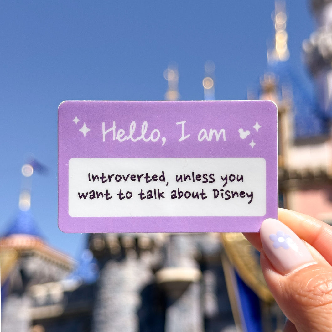 Hello I Am Introverted Sticker