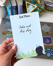 Load image into Gallery viewer, Evil Plans Villains Memo Notepad
