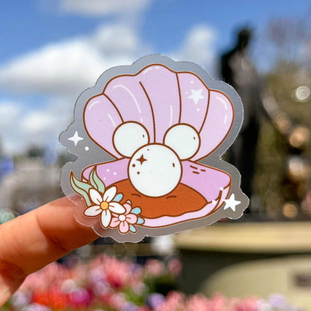 Mermaid Shell Transparent Sticker