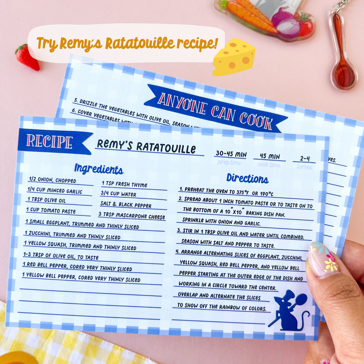 Remy's Recipe Cards (12-pack) – Wish Upon Magic