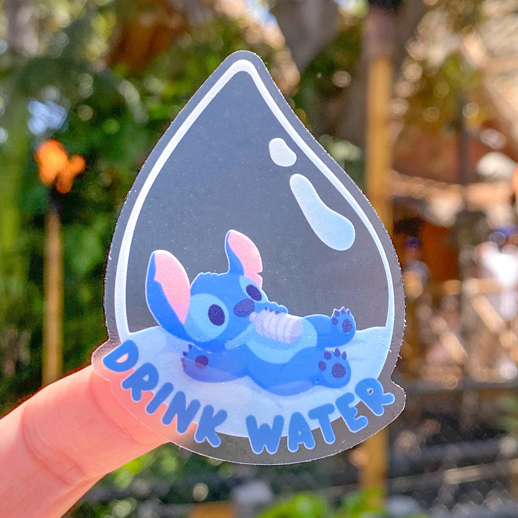 Stay Hydrated with Experiment 626 Transparent Sticker