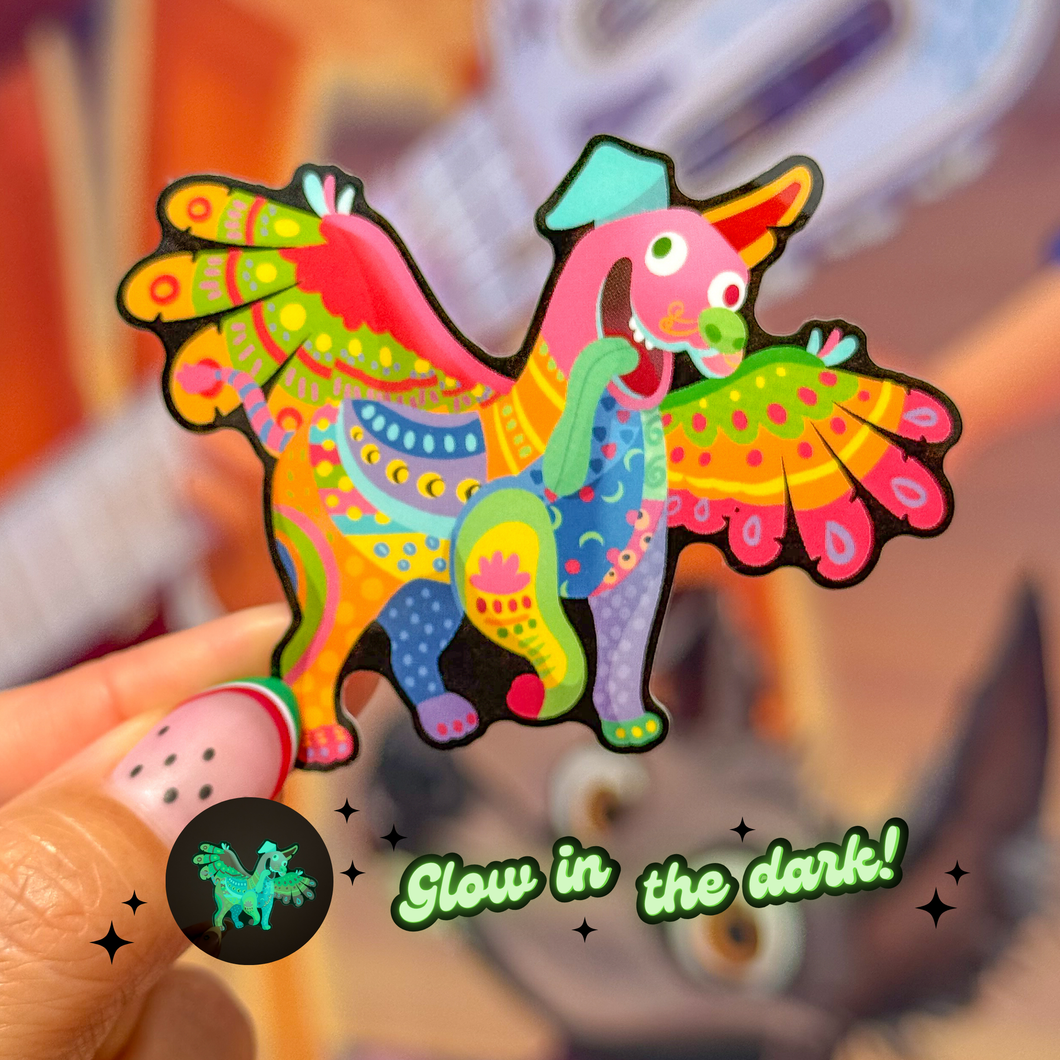 Dante Alebrije Glow In The Dark Sticker