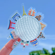 Load image into Gallery viewer, Epcot World Showcase Landmarks Transparent Sticker
