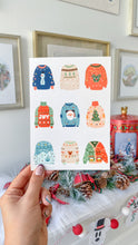 Load image into Gallery viewer, Ugly-Cute Christmassy Sweaters Holiday Greeting Card
