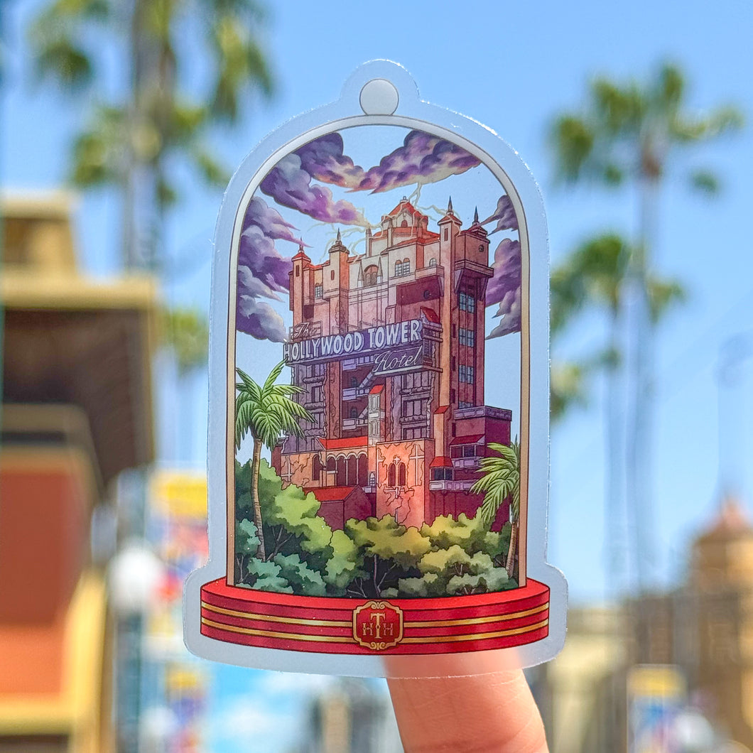 Hotel Tower of Terror Terrarium Transparent Sticker