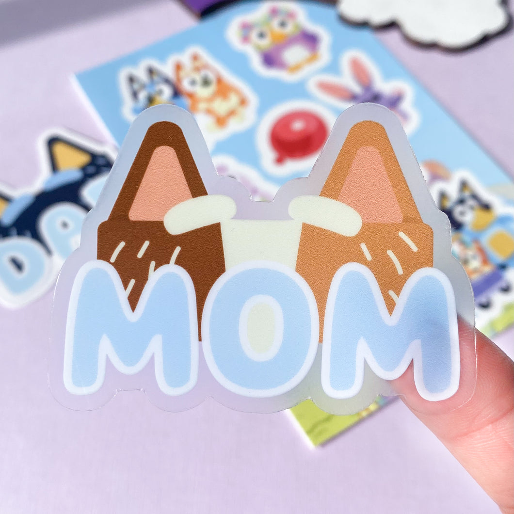 Mom Chilli Style Transparent Sticker