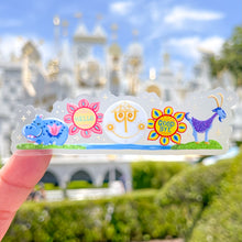 Load image into Gallery viewer, Small World Landmarks Transparent Sticker
