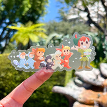 Load image into Gallery viewer, Peter Pan&#39;s Lost Boys Plushie Transparent  Sticker
