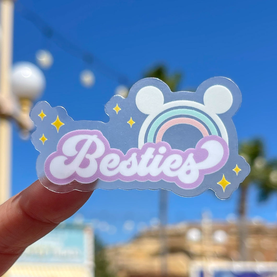 Besties (Purple Version) Transparent Sticker