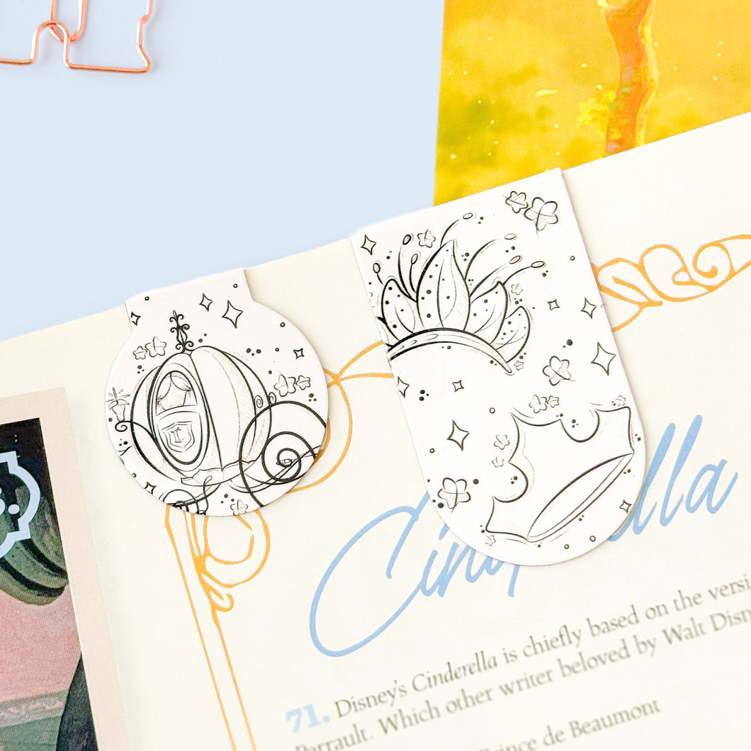 Princess Sketch Bookmark Set