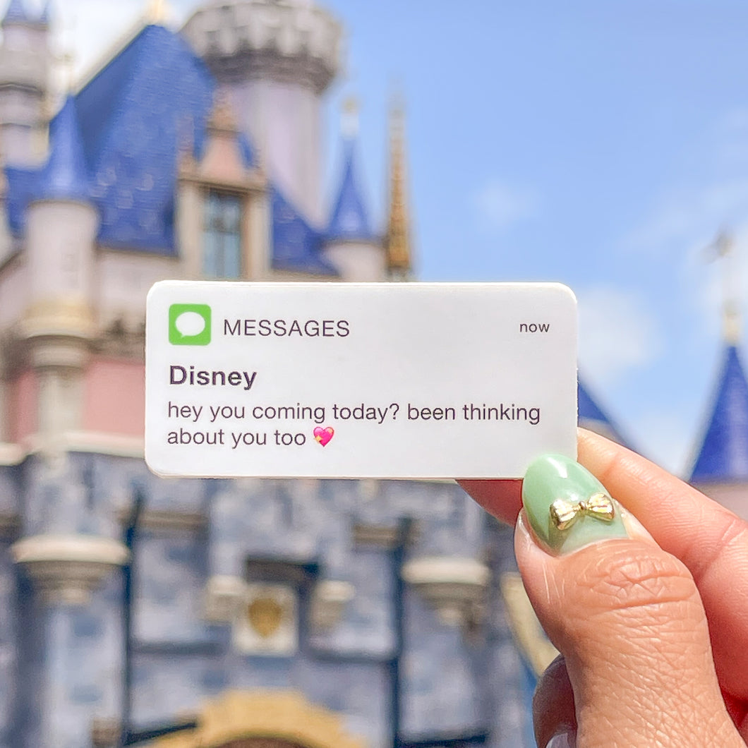 Disney Is Texting Sticker
