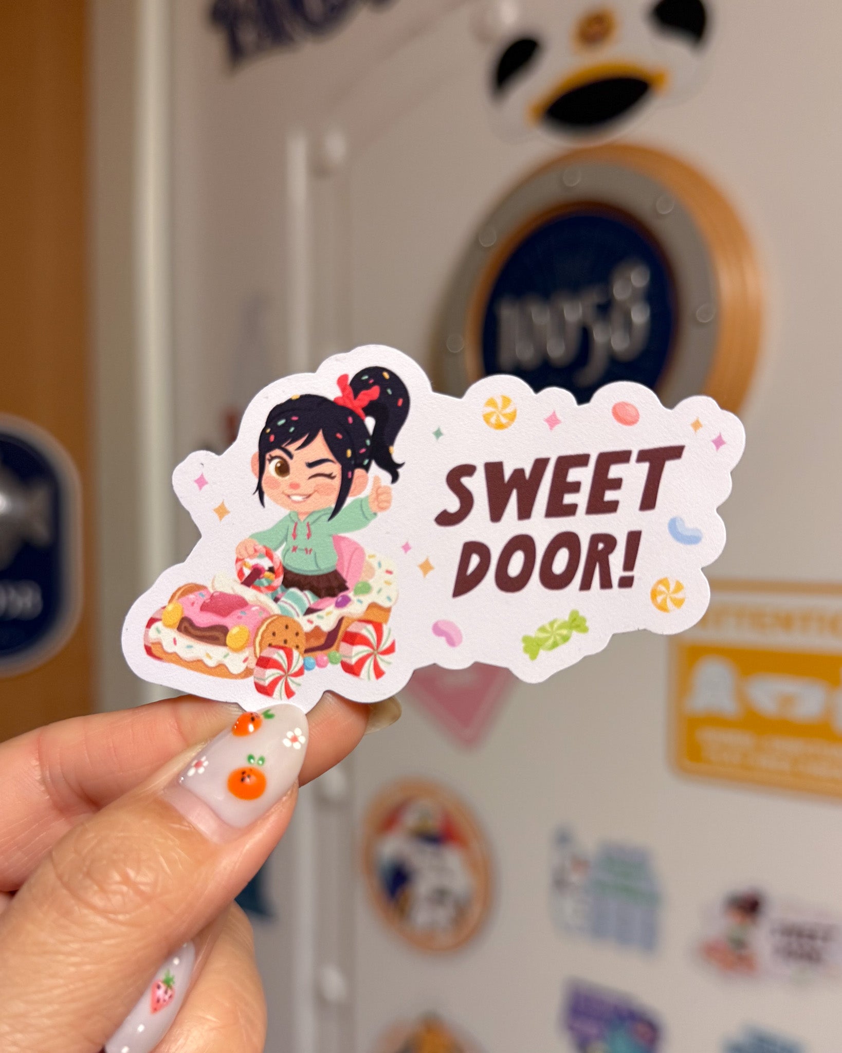 Nice Door! Olaf and Vanellope Cruise Magnets (Set of 5 each
