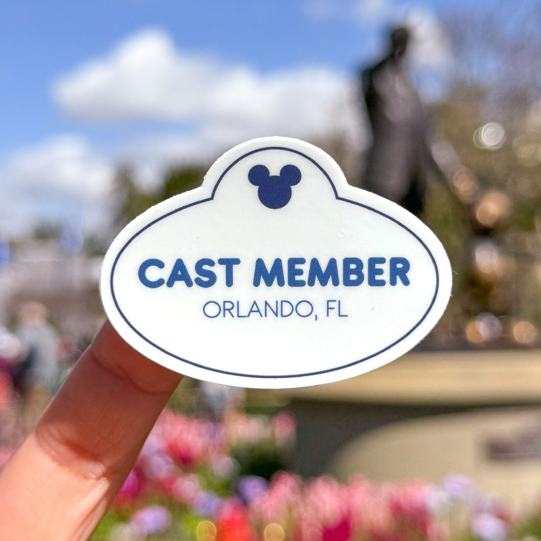 Orlando Cast Member Tag Sticker