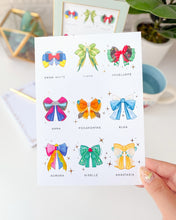 Load image into Gallery viewer, Princess Bows Set Gold Foil Print

