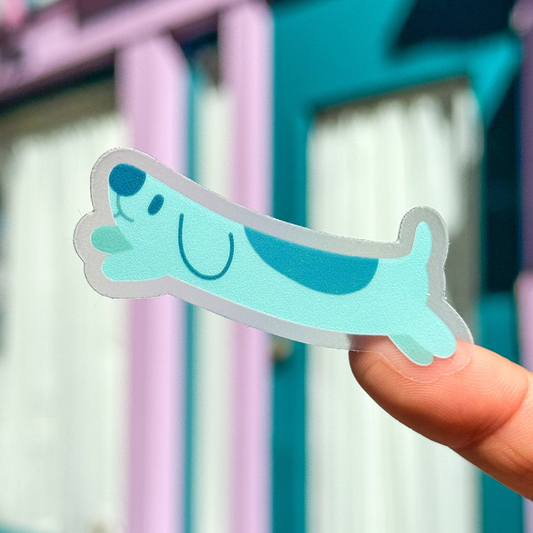 Long Dog Transparent Sticker – Wish Upon Magic