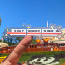 Load image into Gallery viewer, Rainbow Monorail Transparent Sticker
