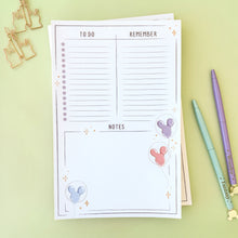 Load image into Gallery viewer, Everyday To Dos Park Balloons Planner Notepad
