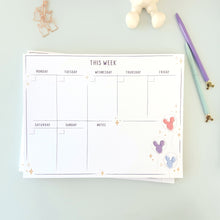 Load image into Gallery viewer, Park Balloons Undated *Weekly* Planner Notepad
