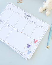 Load image into Gallery viewer, Park Balloons Undated *Weekly* Planner Notepad
