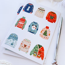 Load image into Gallery viewer, Ugly-Cute Christmassy Sweaters Holiday Greeting Card
